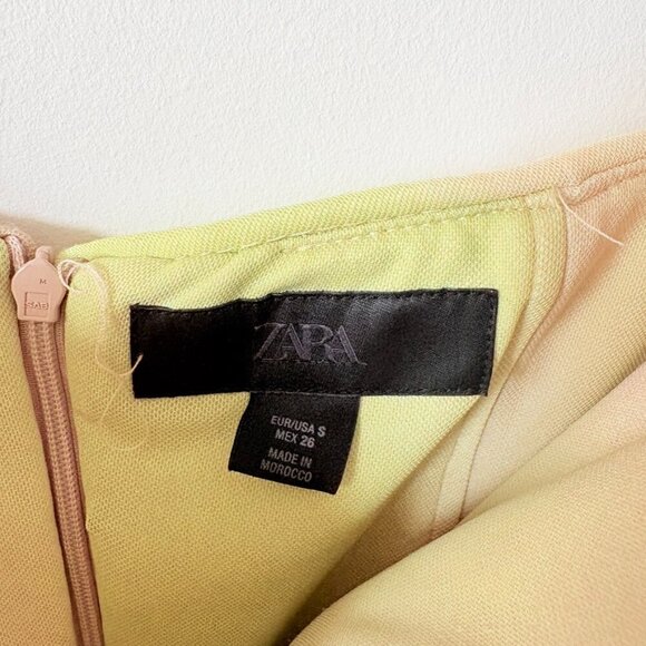 Zara Strapless Tulle Tie Dye Midi Dress NWT Size Small - Picture 10 of 12